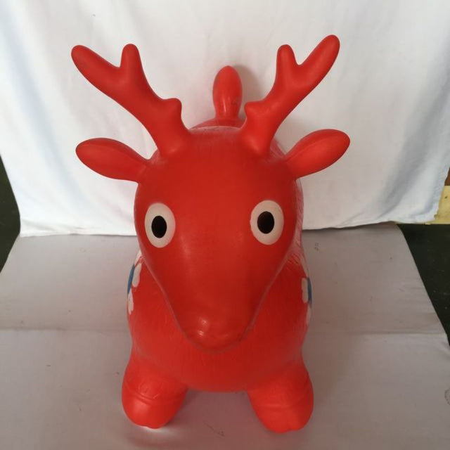 Bright red inflatable toys in a set of 12, perfect for parties and outdoor play, promoting active fun for kids.