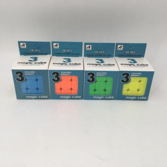 Vibrant set of 12 magic cubes in assorted colors, perfect for enhancing cognitive skills and providing entertainment.