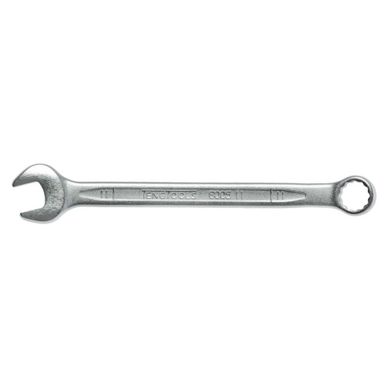 Teng Combination Spanner 11mm in Chrome Vanadium Steel with 12-point ring and angled ends for easy access and grip.