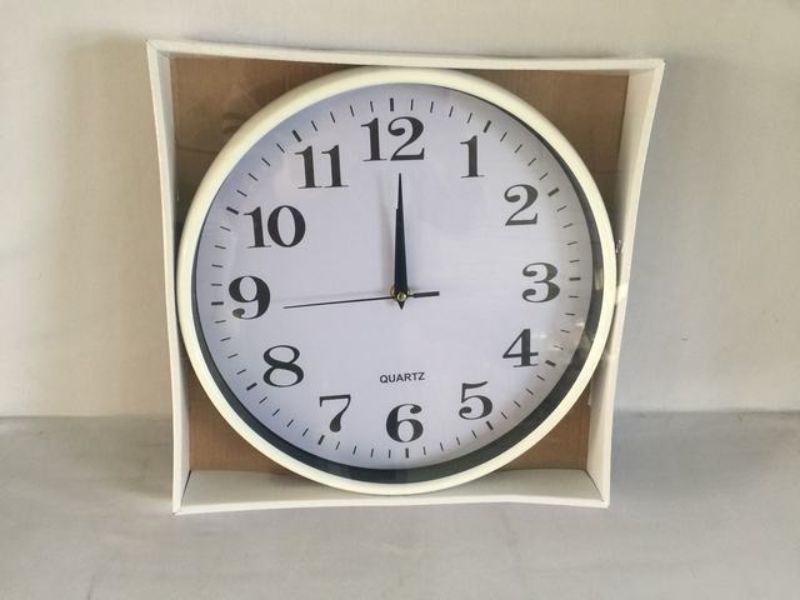 Stylish set of 6 white wall clocks, perfect for modern decor in homes and offices, combining elegance with functionality.