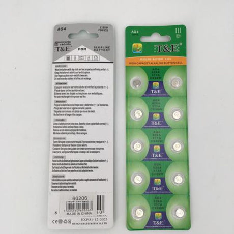 AG4 button batteries in a 20-pack, ideal for devices like watches, toys, and remote controls, offering reliable, long-lasting power.