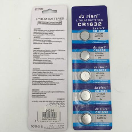 Convenient 20-pack of CR1632 button batteries, ideal for powering watches, remotes, and electronics with long-lasting performance.