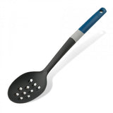 Tasty Slotted Spoon with built-in grater, soft-touch handle, heat-resistant design, and vibrant colors for stylish cooking.