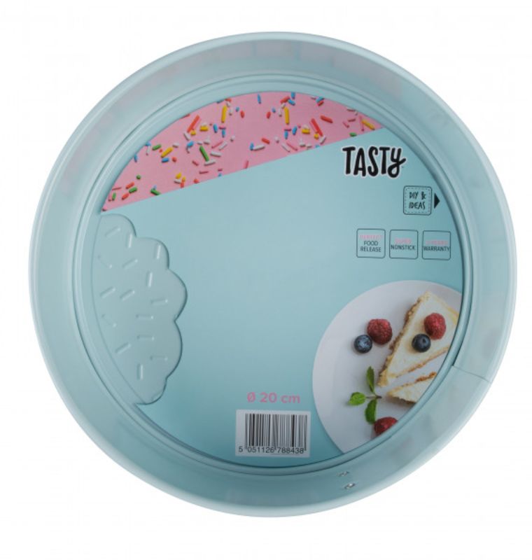 Tasty Springform cake tin, 24cm, with sprinkle design, non-stick surface, perfect for cheesecakes and other cakes.