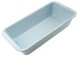 Light blue non-stick Tasty Loaf Tin 30cm with sprinkle design, 600ml capacity, heat resistant up to 230°C, easy to clean.