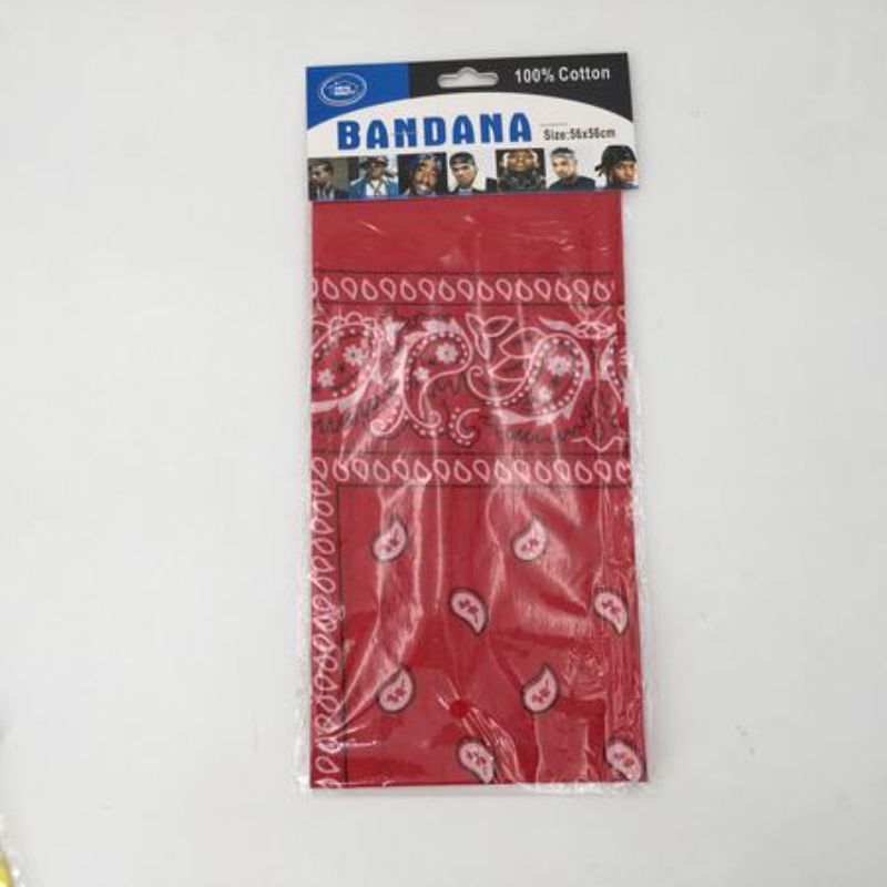 Set of 12 vibrant red bandanas, 56 x 56 cm, perfect for fashion, crafts, events, and team uniforms.