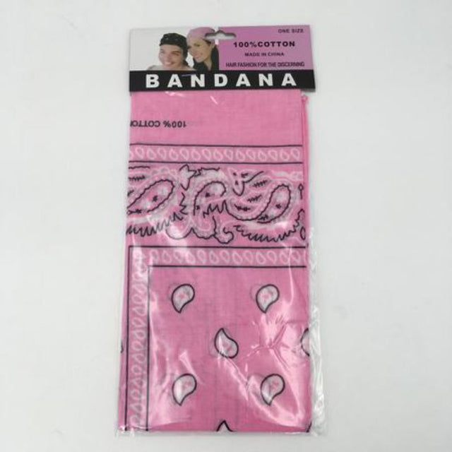 Set of 12 vibrant pink bandanas, 56 x 56cm, versatile for head wraps, neckwear, and crafts—perfect for adding style and color.