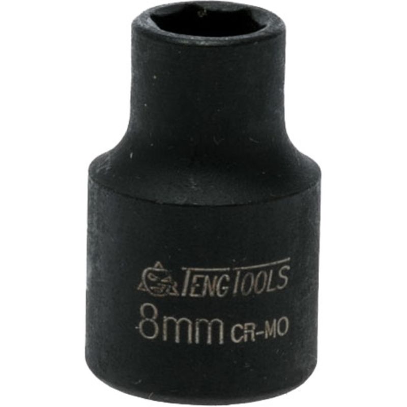 Teng 3/8in Dr. Impact Socket 11mm ANSI, durable chrome molybdenum, ideal for automotive and construction tasks.