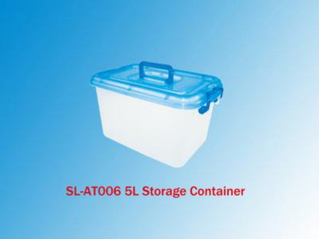 Set of 12 stackable 5L plastic storage containers, ideal for organizing toys, clothes, and office supplies with clear visibility.