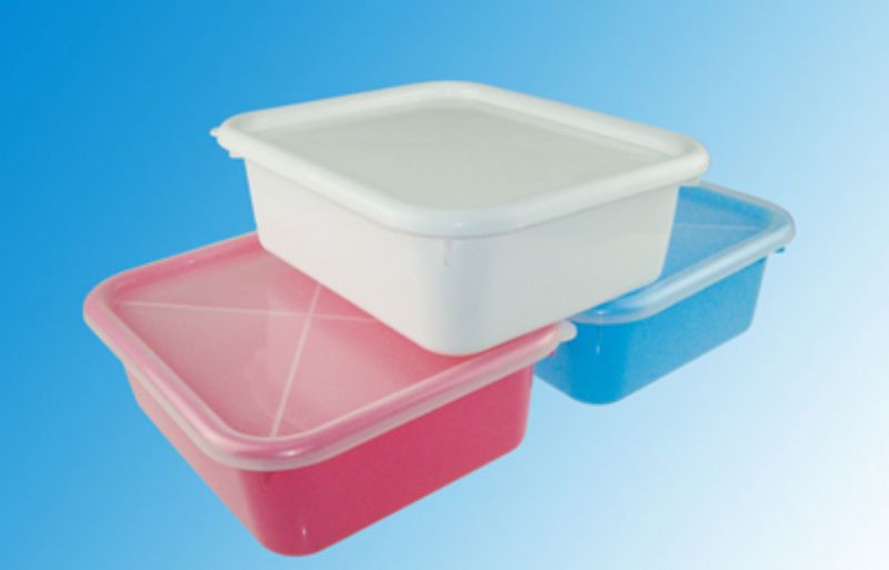 Set of 6 assorted plastic storage boxes with lids, 10L capacity, stackable design for versatile organization in any space.