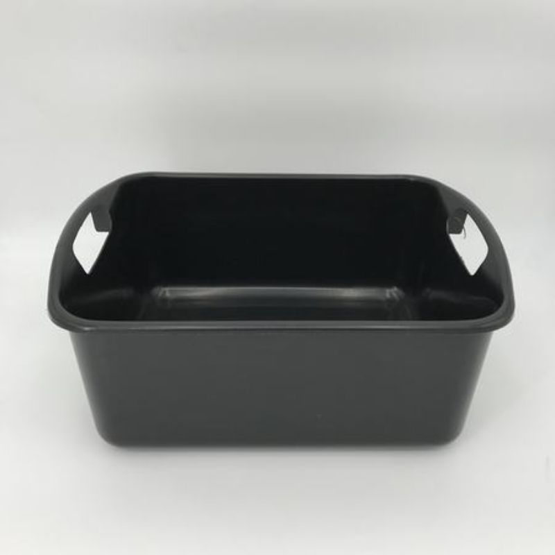 Basin With Handles - Plastic 10L Black (Set of 6)