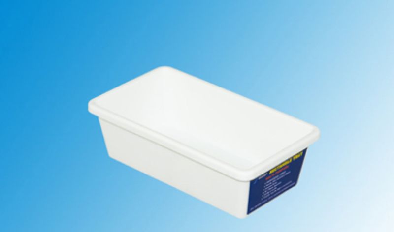 Set of 12 plastic drawer organizers, each 16.5 x 9.5 x 5CM, perfect for tidy storage of stationery and cosmetics.