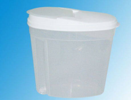 Set of 12 stackable 28CM plastic cereal containers, 5.5L each, BPA-free, airtight for fresh food storage.
