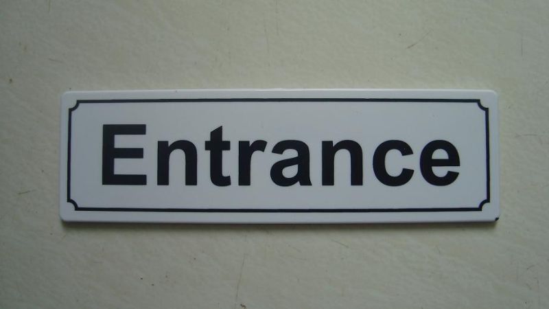 Sign - Entrance (Set of 12)