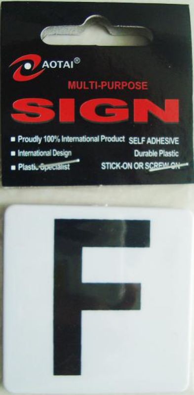 Set of 12 durable plastic signs with adhesive backing for easy installation, ideal for indoor and outdoor use.