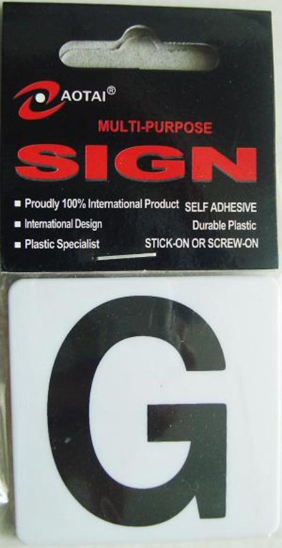 Durable self-adhesive plastic signs (Set of 12) for indoor/outdoor use, ideal for easy labeling and direction.