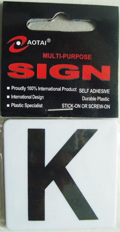 Bright and durable self-adhesive plastic signs in a set of 12, perfect for versatile indoor and outdoor use.
