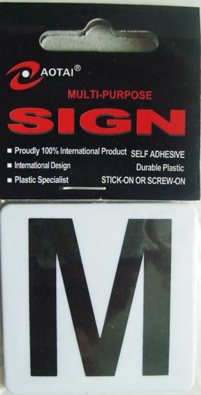 Durable self-adhesive plastic signs, set of 12, ideal for indoor/outdoor use, easy to apply and promotes clear messaging.