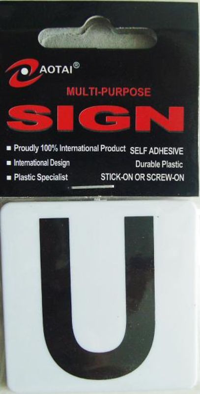 Set of 12 durable self-adhesive plastic signs, ideal for clear labeling and easy installation on any flat surface.