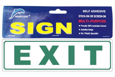 Set of 6 durable self-adhesive fire exit signs for easy installation and enhanced safety compliance in any environment.