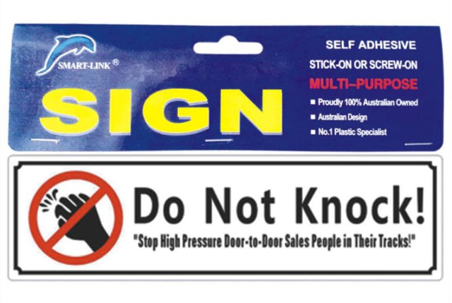 Set of 6 'Do Not Knock' signs with bold lettering for clear communication, ideal for privacy in homes or offices.