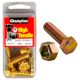 Durable GR5 3/8-inch set screw and nut for industrial, automotive, and home projects; ensures reliable fastening and strength.