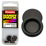 Champion Blanking Grommets for 3/8in panel holes, ensuring a dust-proof and moisture-resistant finish for various projects.