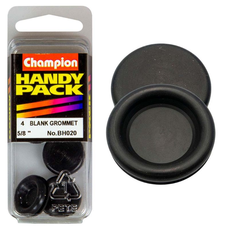 Champion Blanking Grommets 5/8in, durable and flexible solution for neatly sealing panel holes in automotive, marine, and electrical applications.