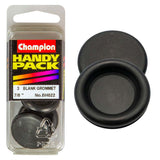 Durable Champion Blanking Grommets 7/8" for banners and tarps, providing a polished look and weather resistance.