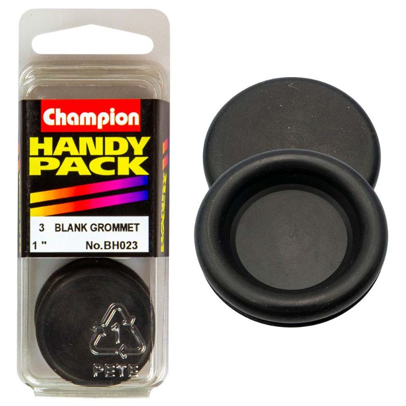 Durable Champion Blanking Grommets for single panel holes, ideal for DIY, automotive, electrical, and home projects.