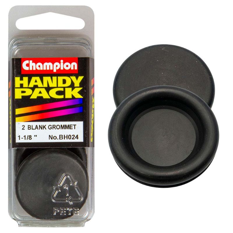 Champion Blanking Grommets for 1-1/8 inch holes, offering seamless coverage and durability for various projects.