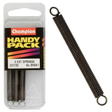 Champion 2 x 7/32in x 24G Extension Springs, durable and versatile for automotive, machinery, and home repair projects.