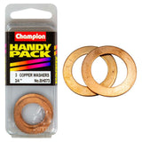 Champion 3/4in x 1-1/8 Copper Washer 20G, essential for leak-proof seals in plumbing and automotive applications.
