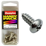 Champion 14G x 3/4in pan head set screw offering strength, durability, and reliable fastening for various projects.