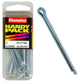 Durable 5.0 x 50mm Champion split cotter pin for secure machinery and automotive connections, corrosion-resistant for longevity.