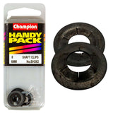 Champion 6mm External Shaft Lock Rings, designed for secure fastening in mechanical applications, ensuring reliable grip and durability.