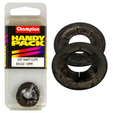 Durable Champion 10mm external shaft lock rings for secure locking in automotive and machinery applications.