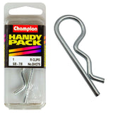 Champion 5/8in - 7/8 Shaft R Clips, durable fastening solution for automotive, marine, and industrial projects.