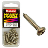 Champion 6G x 3/4in S/Tap Set Screw with pan head design, ideal for durable threaded fastening in various projects.