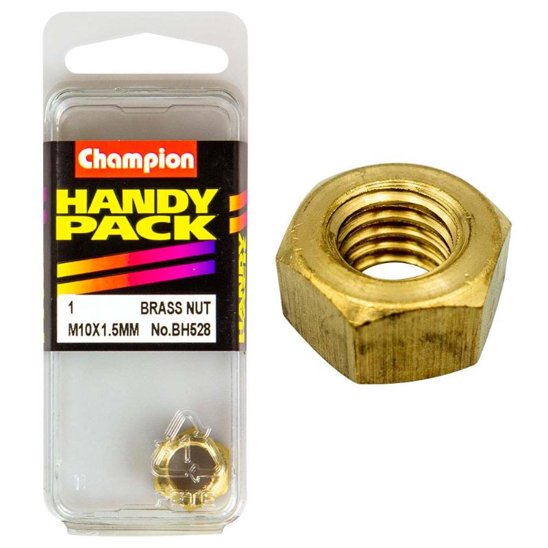 Champion M10 x 1.5mm Manifold Nut, durable and precisely engineered for reliable exhaust system performance and easy installation.