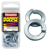 Champion 7/16in Spring Washer, crafted for durability and reliability, preventing fasteners from loosening in various applications.