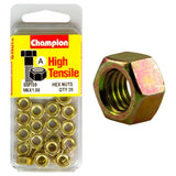 Champion M6 x 1.0 Hex Nut (A) - GR8.8, durable industrial fastener for reliable indoor and outdoor applications.