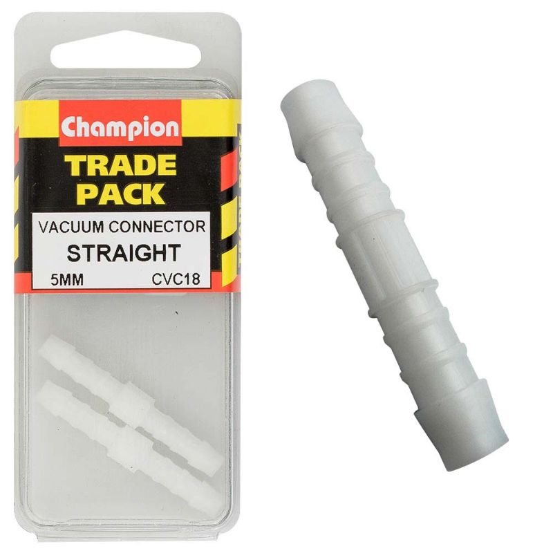 Champion Vacuum Hose - Straight Connector 5mm for secure fit, durability, and enhanced suction in various vacuum models.