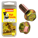 Champion Flange Bolt M10 x 35 x 1.25 (B) - GR8.8, a durable steel bolt ensuring strong, reliable fastenings in various applications.
