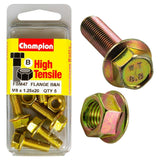M8 x 20 flange bolt GR8.8, featuring durable design for strong fastening in engineering and automotive projects.