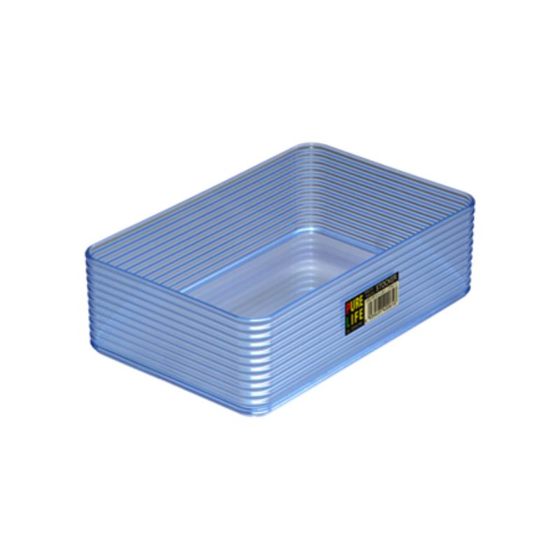 Vibrant blue Crackling Stocker set of 10, perfect for organizing small items at home, office, or classroom.