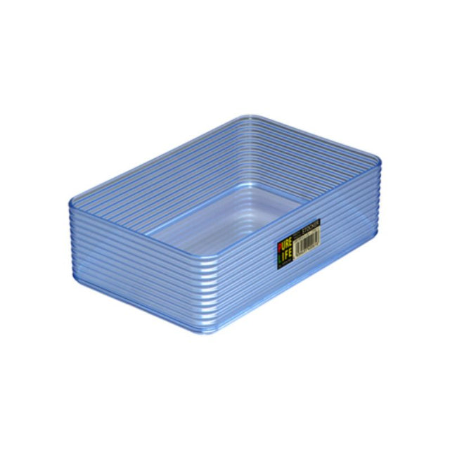 Vibrant blue Crackling Stocker set of 10, perfect for organizing small items at home, office, or classroom.