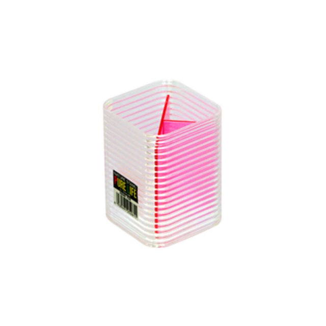 Set of 10 pink plant stands, each 7x7x9.7cm, perfect for showcasing small to medium indoor plants stylishly.