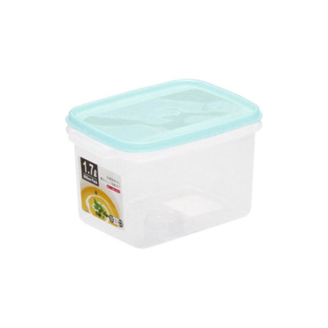 Set of 9 blue plastic corner containers, 17.8cm size, 1.7L capacity, perfect for efficient kitchen storage and organization.