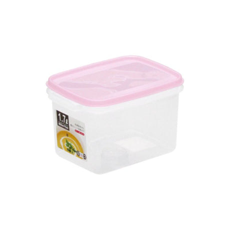 Set of 6 pink plastic corner containers (17.8cm, 1.7L) for stylish home organization and efficient space use.